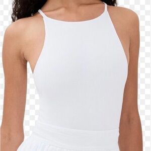 Gaze NWT Size Small Off White/Cream Boat Neck Spaghetti Strap Tank-Camisole Top